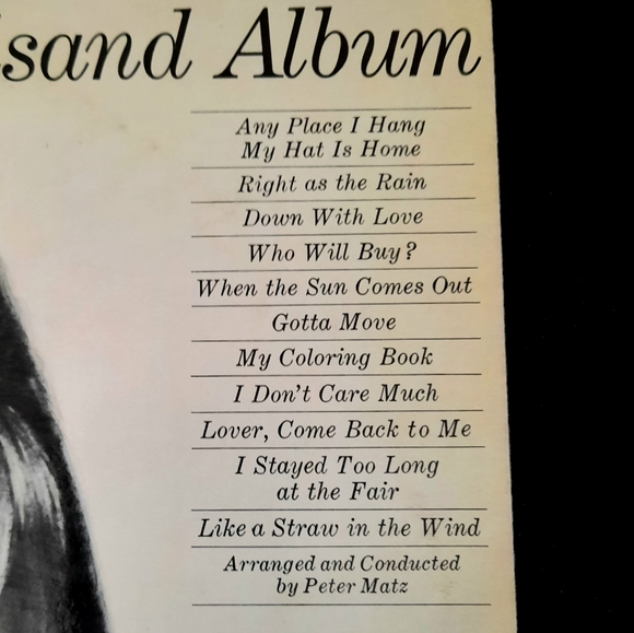 Barbra Streisand- The Second Barbra Streisand Album, Vinyl LP 1963 - Picture 3 of 7